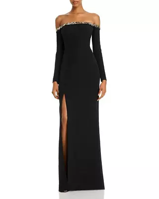 Aidan Mattox Embellished Off-the-Shoulder Gown 3B 1401 • $47.96