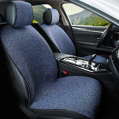 Universal Car Seat Cushion Cover Linen Protector Breathable For Auto Truck SUV • $31.99