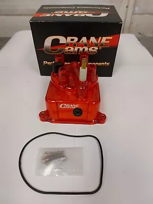 NOS Crane Cams Transparent Red Distributor Cap Honda D B H Series D16 B16 Acura • $54.99