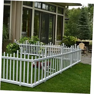  ZP19067 Madison No Dig Vinyl Fence Panels White  • $108.25