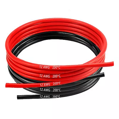 MMOBIEL 12 AWG Electrical Silicone Wire - 12 Gauge Tinned Copper Cable 1.5 M • £10.99