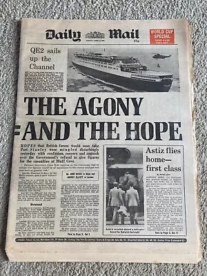 Daily Mail Newspaper 11th June 1982 COMPLETE • £8