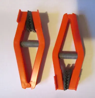 1970 Matchbox 2 Red Track Clamp Pieces / Superfast Lesney Racing Sets • $11.49