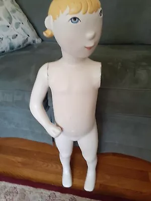 CHILD MANNEQUIN Store Display 30  Missing Arm STANDING Nude • $89