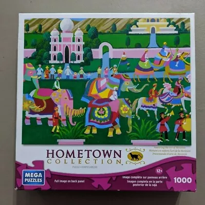 MEGA Puzzles 1000 PC Puzzle/Hometown Collection/Heronim/ Elephant Festival  • $12.99