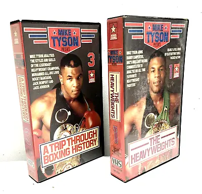 Mike Tyson Presents 2 X Boxing VHS Videos. Heavyweights Boxing History. Tapes • $12.44