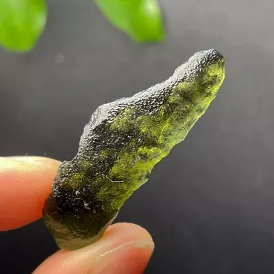 17CT Moldavite Genuine Raw Moldavite Crystal From Czech Republic PICcertificate • $1.25