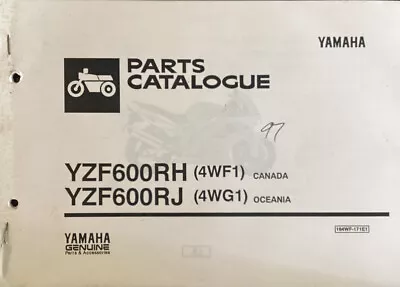Yamaha Genuine-parts Book YZF600R H  1996  YZF600R J 1997 • $28.96