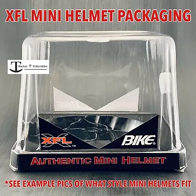 XFL Mini Helmet Retail Display Case Empty Container Box FITS SPEED (Single) Rare • $4.99