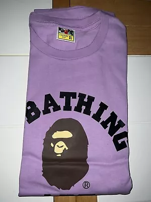 Bape Bathing Ape Head Blue T Shirt Size XL  Authentic College Tee • $90