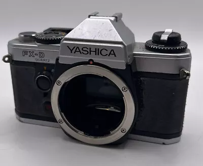 Yashica FX-D Quartz 35mm SLR Camera Body - Tested With New Battery • £25.65