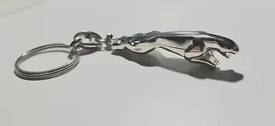 Jaguar Keyring Springer Silver Shiny - Dimensions 60x15mm • $23.05