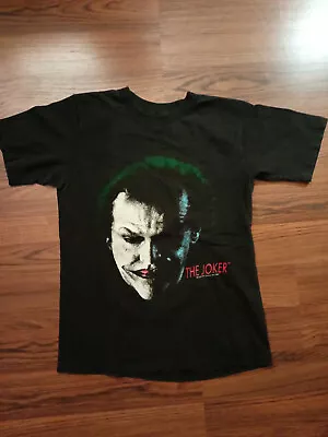 Historical Vintage 1989 Batman Joker Jack Nicholson T Shirt L Movie Promo • £337.79