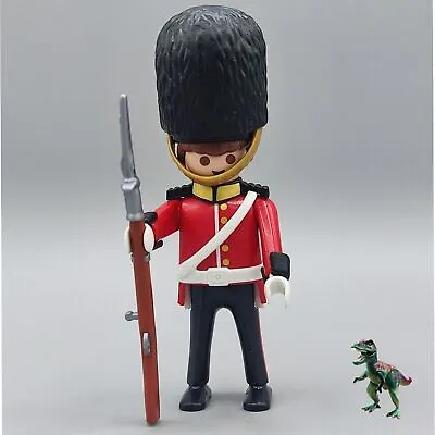 £12.07 • Buy Playmobil 4577 English Royal Guard Soldier With Rifle Hat Helmet Leather #busby#