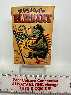 Rare Vintage Alps Musical Elephant Windup Original Box Only • $50