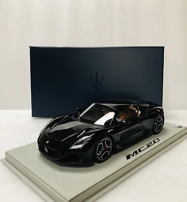 1:18 BBR Maserati MC20 2020 Nero Enigma Black Limited 100 PCs With Display Case • $395