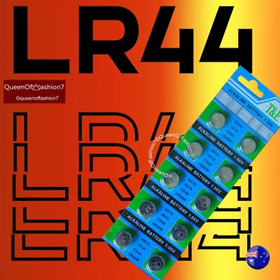 10 X Lr44 Te Ag13 A76 Te 1.5v Alkaline Cell Button Battery Batteries Te • $3.23