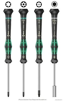 Wera Kraftform Micro Precision Screwdrivers Choose HFSecurity Torx Nutspinner • £5.09