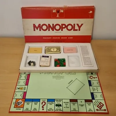 Vintage Monopoly Board Game Original Classic Vintage Red Box Metal Pieces 1972 • £24.99