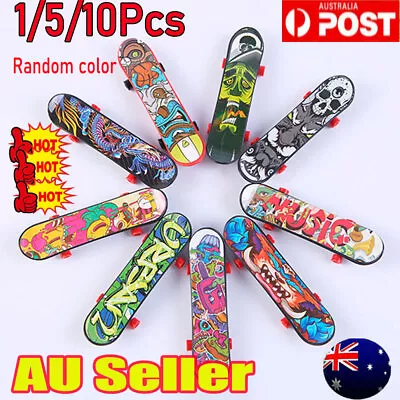 1/5/10X Mini Pack Finger Board Tech Skateboard Deck Truck Toy Gift Kids ChildrKJ • $7.92