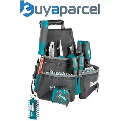 Makita E-15207 3 Pocket Screw Nails Fixings Tool Belt Holder Pouch Strap System • £40.16