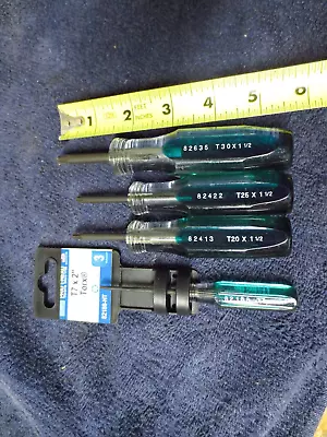 Pratt Read Torx Screwdriver Set 4-Piece T7 T20 T25 T30 • $10