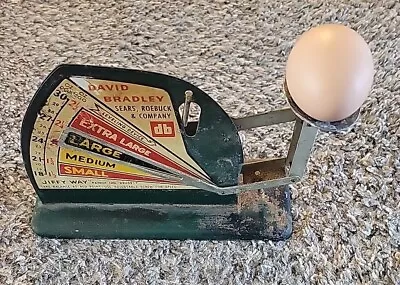 Vintage Kitchen Egg Scale David Bradley Sears Roebuck Jiffy Way - Green  • $70