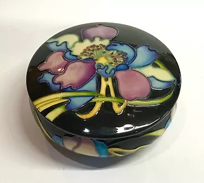 £75 • Buy Moorcroft Pottery Ceramic  Lid Bowl Dish 12.2 Cm Blue Flower Design