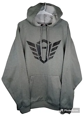 NEW Transformers J America Mens Hooded Sweatshirt XL Fleece Lining Hoodie Gray  • $12