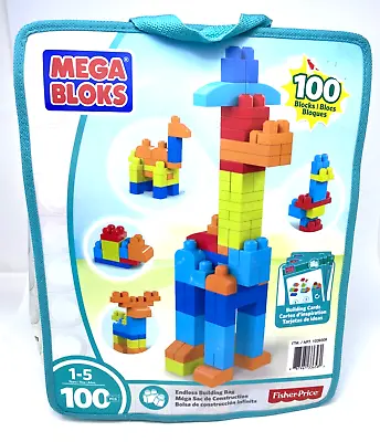Mega Bloks (DCH63) / Endless Building Bag First Builders  100 Pcs - Ages 1+ • $10