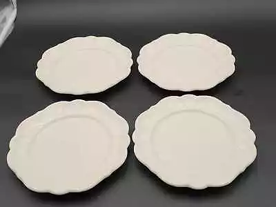 4 Vintage Varages France Luberon Off White Salad Plates 8 1/4  W • $14.96