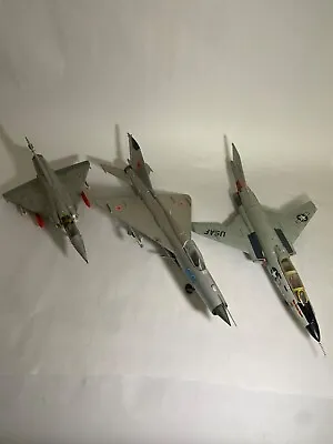 Lot Of 3 *Broken* Built Model Jets Mirage 2000  F-101B  MIG-21  *Needs Parts* • $48