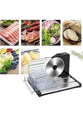 £38.99 • Buy Electric Meat Slicer, DOBBOR Bread Cheese Deli Food Slicer With Adjustable Blade