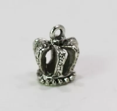 Dollhouse Miniature Antique Silver Metal Crown • $1.99