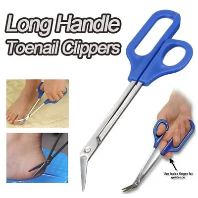 7.87  Toe Nail Cutter Easy Grip Long Handled Toenail Scissors Clippers Nippers • $4.13