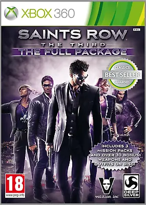 Saints Row The Third The Full Package XBOX 360 Video Game Original UK Release • £14.99