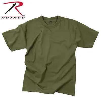 Army Solid Od Green Olive Drab Plain Mens Rothco T-shirt S M L Xl 2x 3x 4x  • $12.99