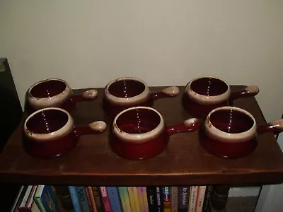 Vintage McCoy Pottery Individual Casserole Dish With Handle #7054 Set Of 6 • $18