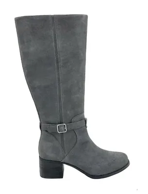 Koolaburra By UGG Boots 6.5 Madeley Tall Western 1105860 Gray Suede Riding Heels • $49.98