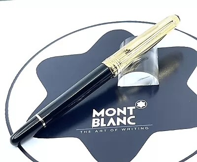 Montblanc Meisterstuck Solitaire Doue Gold-Plated 18k Size M Nib Fountain Pen. • $680