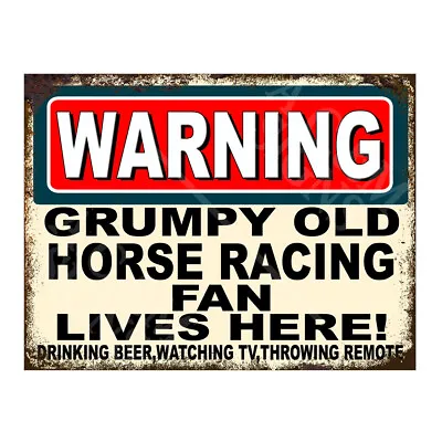 £3.95 • Buy Metal Sign Horse Racing Football Bar Home Garage Shed Pub Mancave Des 4801