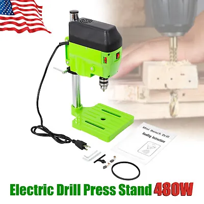 Mini Drill Press Bench Compact Small Electric Drilling Machine Work 110V 480W • $54.15
