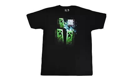 Minecraft Mens Creepers Black Tee Shirt NWT M • $9.99