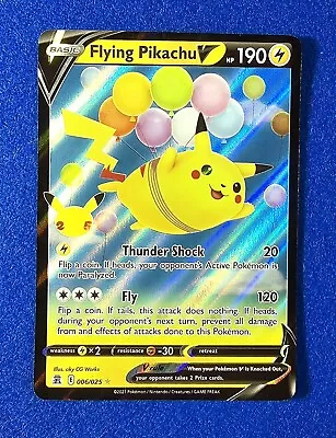 Flying Pikachu V 006/025 Celebrations Set ULTRA RARE Pokemon Card NEAR MINT • $2.49