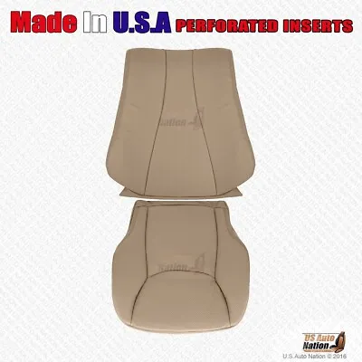 2002 2003 Mercedes Benz S430 S500 S600 Driver Bottom-Top Perf Leather Cover Tan • $332.02