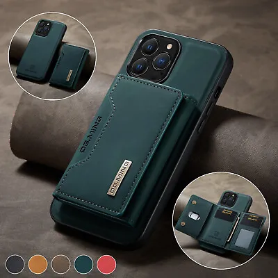 $17.57 • Buy 2 In 1 Detachable Back Cover Wallet Case For IPhone 14 13 12 11 Pro Max SE 2022