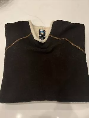 Kuhl Alfpaca Fleece Sweater Men’s XL Brown Pullover Vintage Canada Classic EUC • $39.99