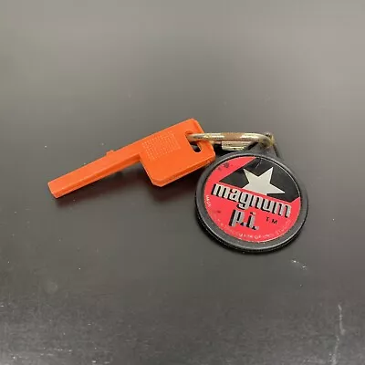 Vintage Kidco 1980 Burnin Key Car Key Magnum PI Red Black Replacement Key Only • $19.99