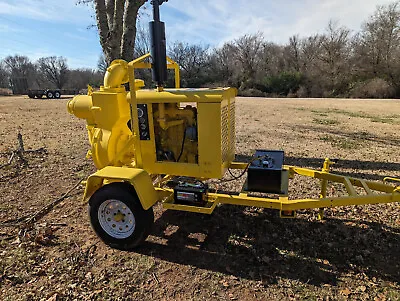 CH&E Towable 6  Trash Pump - Perkins Diesel Only 84hrs Pulls 26 In Vacuum • $12500