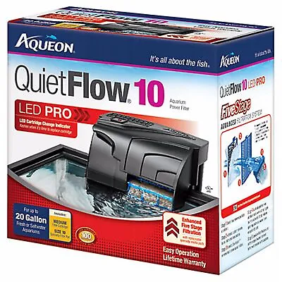 QuietFlow Aqueon 10 LED Pro Power Filter (Item #06080) • $19.86